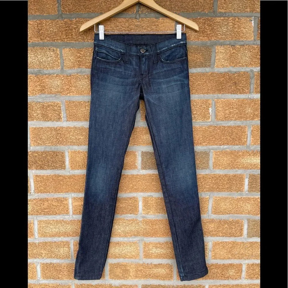 KSubi Supper Skinny ZIP Jeans Dark Indigo wash 24 - Picture 1 of 14